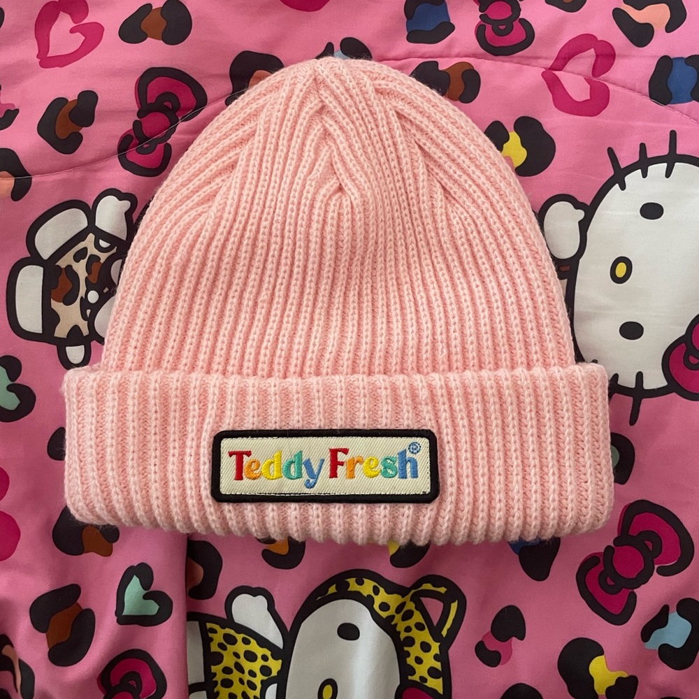 Pink Teddy Fresh Beanie